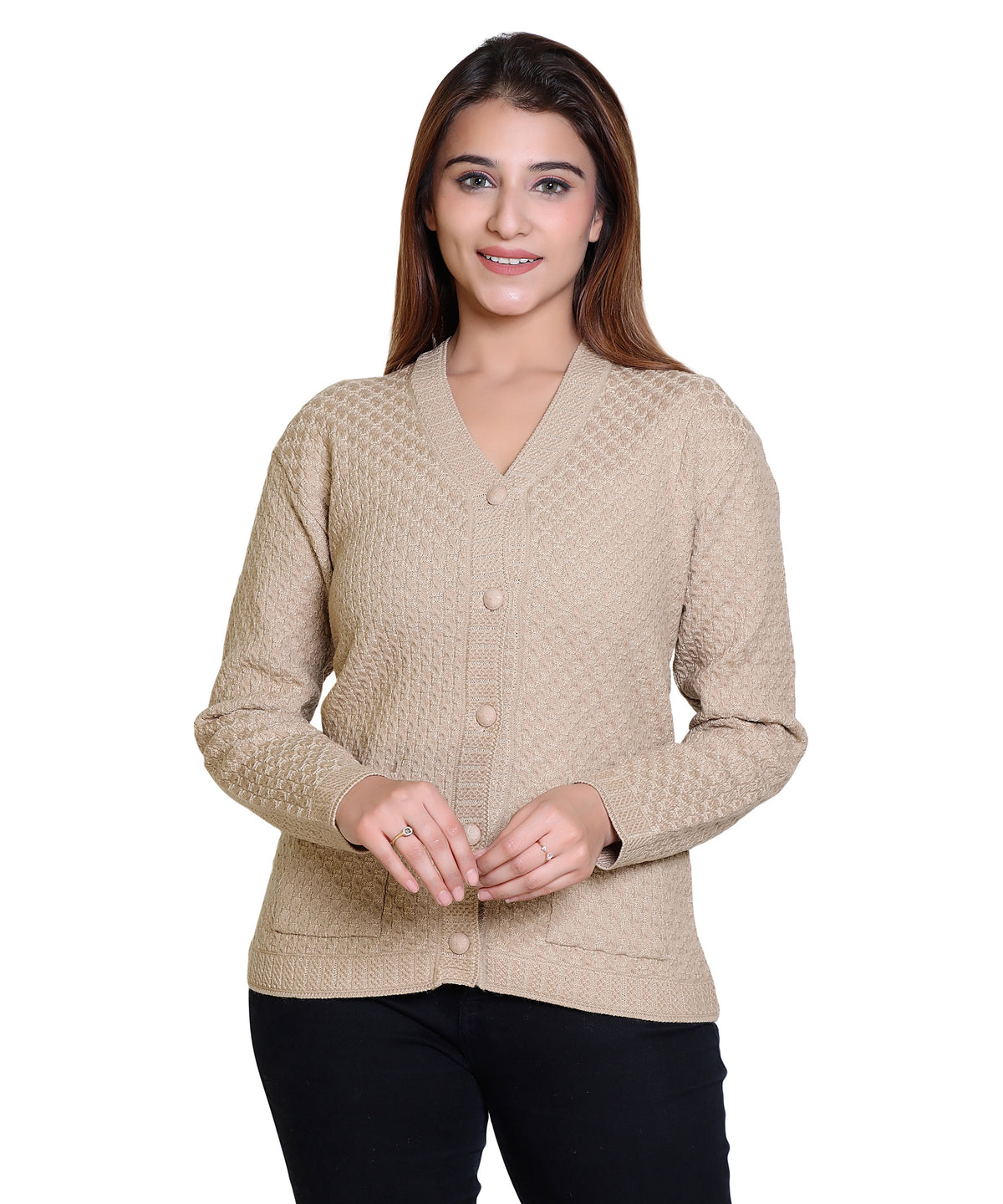 2403 Fawn Warm Up in Fawn-Toned Cardigans