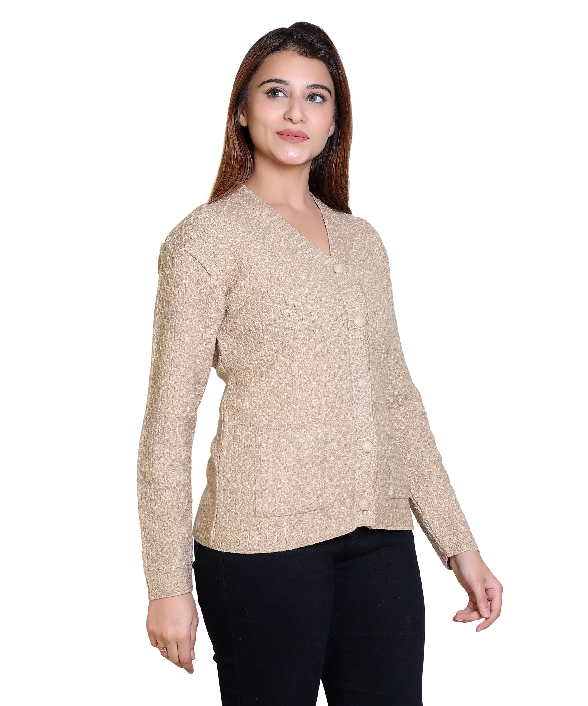 2403 Fawn Warm Up in Fawn-Toned Cardigans