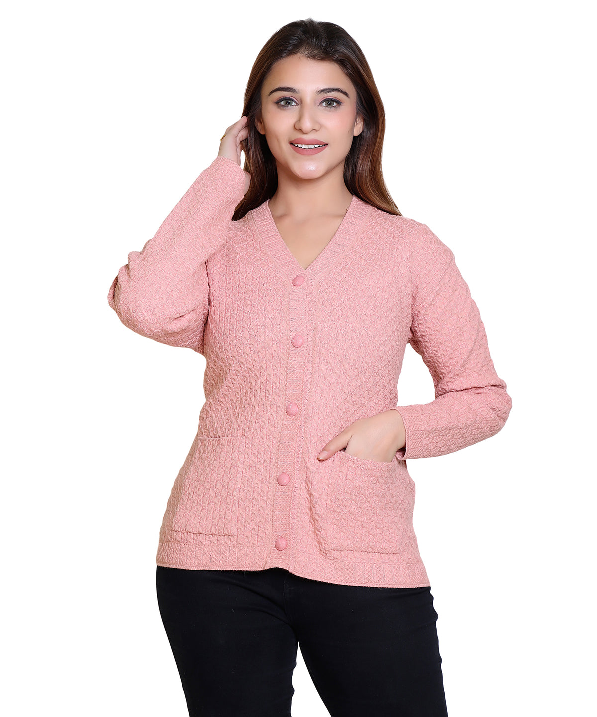 2403 Pink Warm Up in Pink-Toned Cardigans