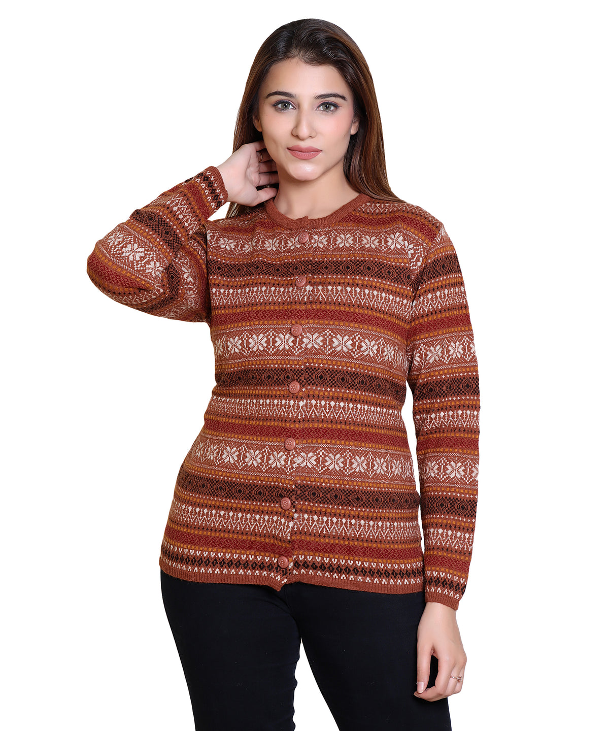 2793 Brown Warm Up in Brown-Toned Cardigans