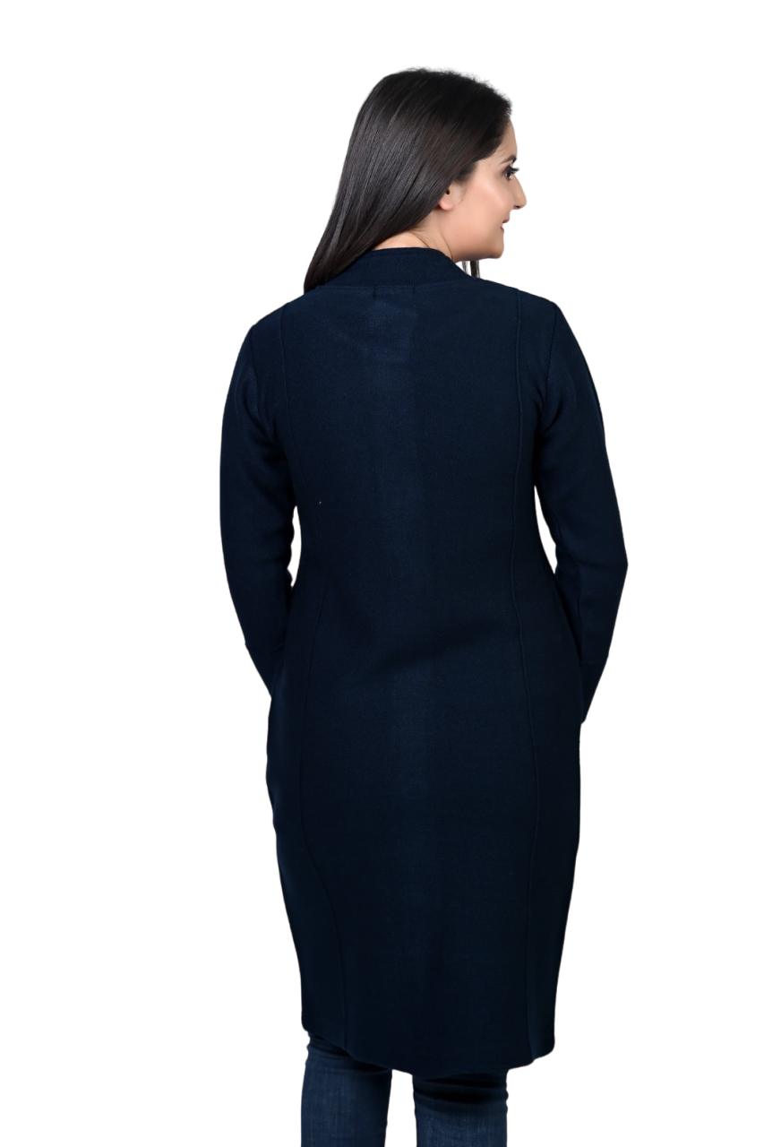 4328 Navy Extra Long Cardigan winter wear TWENTY ME