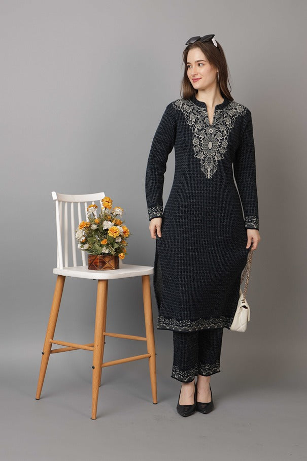 5033 Navy Twenty Me Winter Casual Wear Women's Kurti