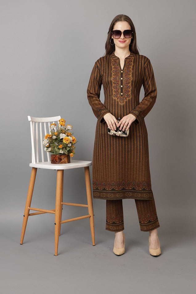 5042 Brown Twenty Me Winter Casual Wear Women's Kurti