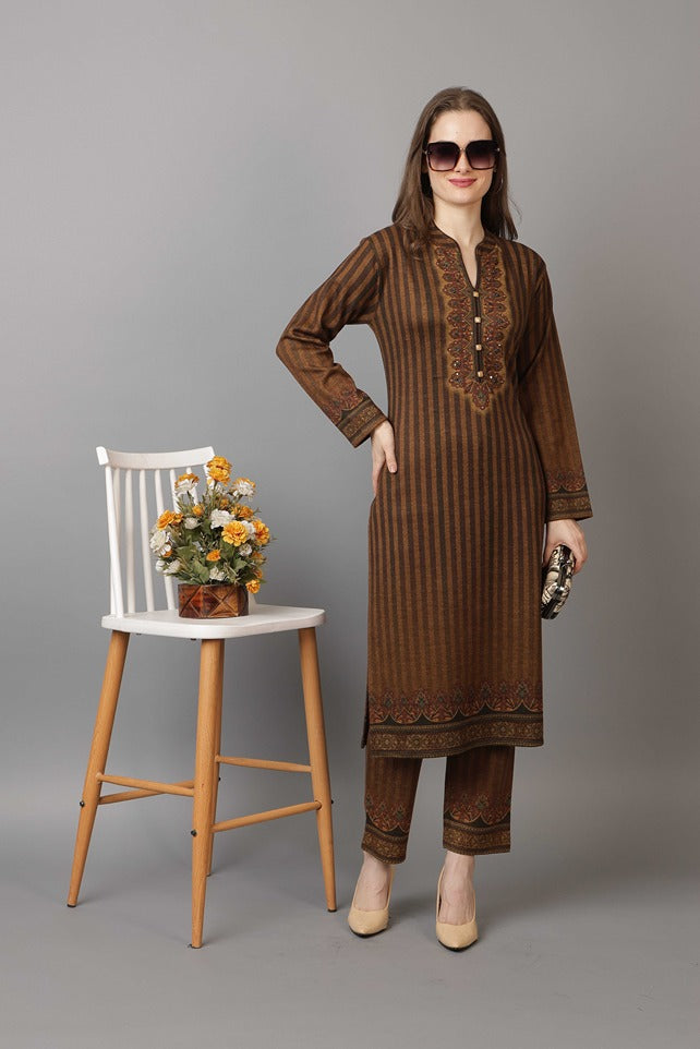 5042 Brown Twenty Me Winter Casual Wear Women's Kurti