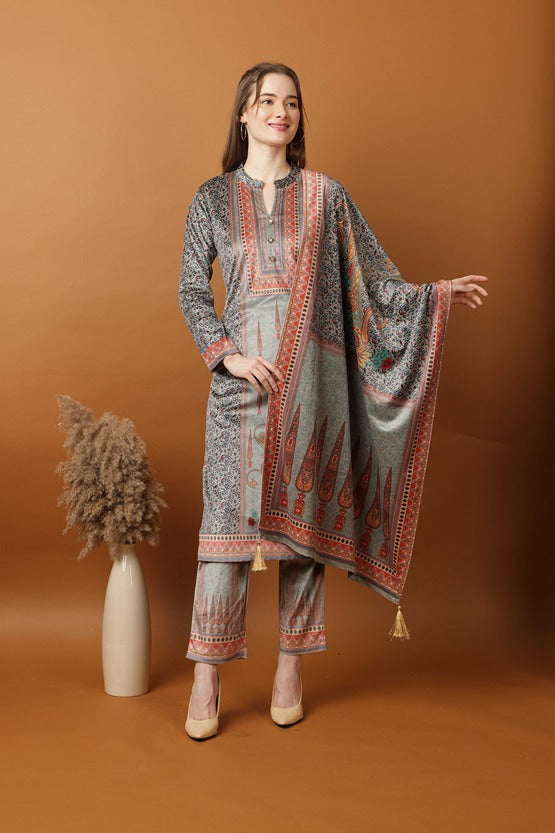 5083 Grey Twenty Me Winter Party Wear Women's Kurti