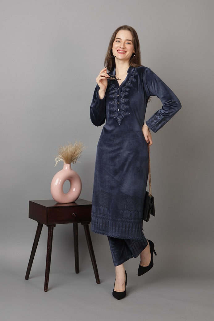 5138 Blue Twenty Me Winter Party Wear Women's Kurti