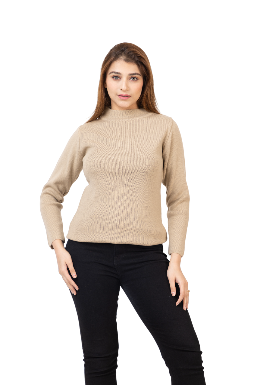 6040 Beige Soft And Warm Skivvy Winter Wear TWENTY ME