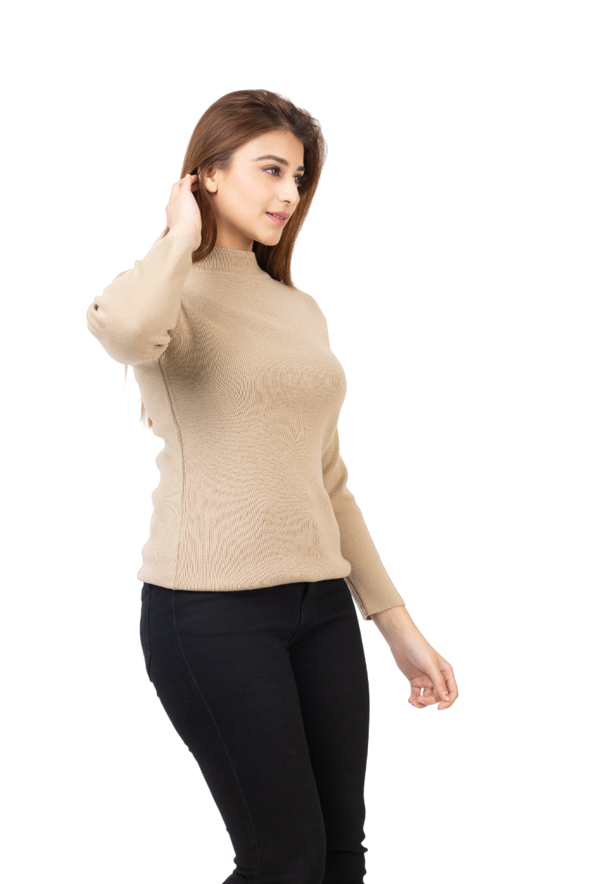 6040 Beige Soft And Warm Skivvy Winter Wear TWENTY ME