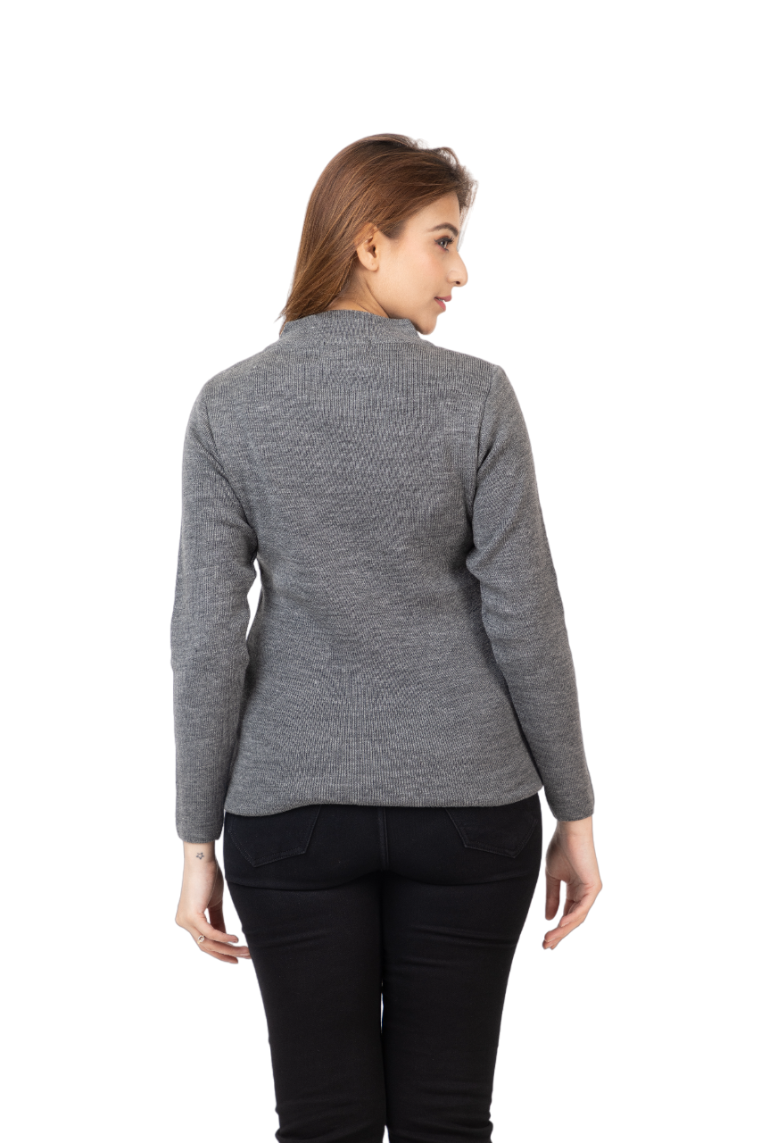 6040 Grey Soft And Warm Skivvy Winter Wear TWENTY ME