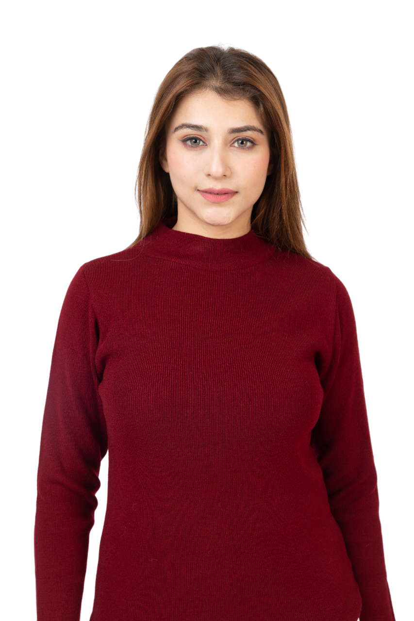 6040 Maroon Soft And Warm Skivvy Winter Wear TWENTY ME