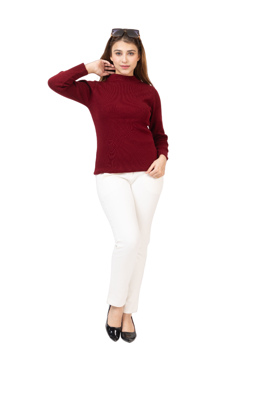 6040 Maroon Soft And Warm Skivvy Winter Wear TWENTY ME