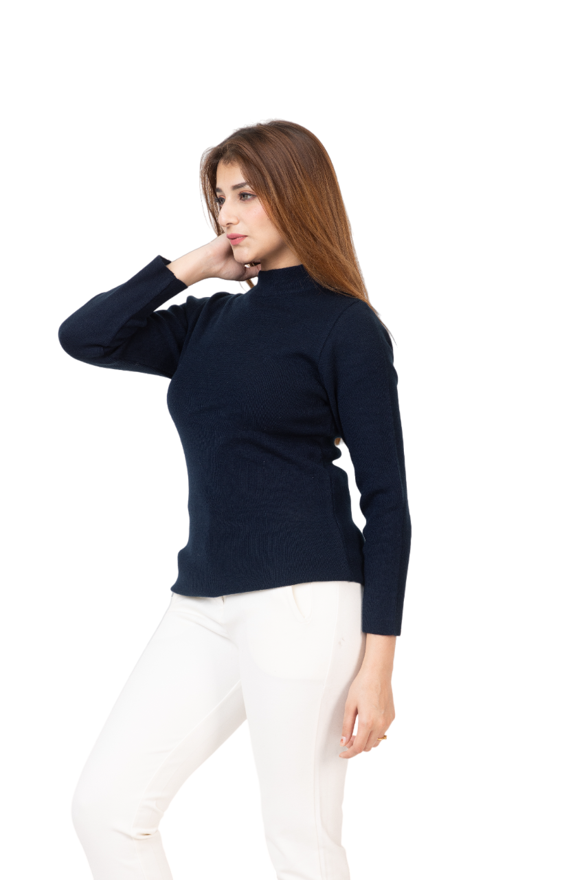 6040 Navy Soft And Warm Skivvy Winter Wear TWENTY ME