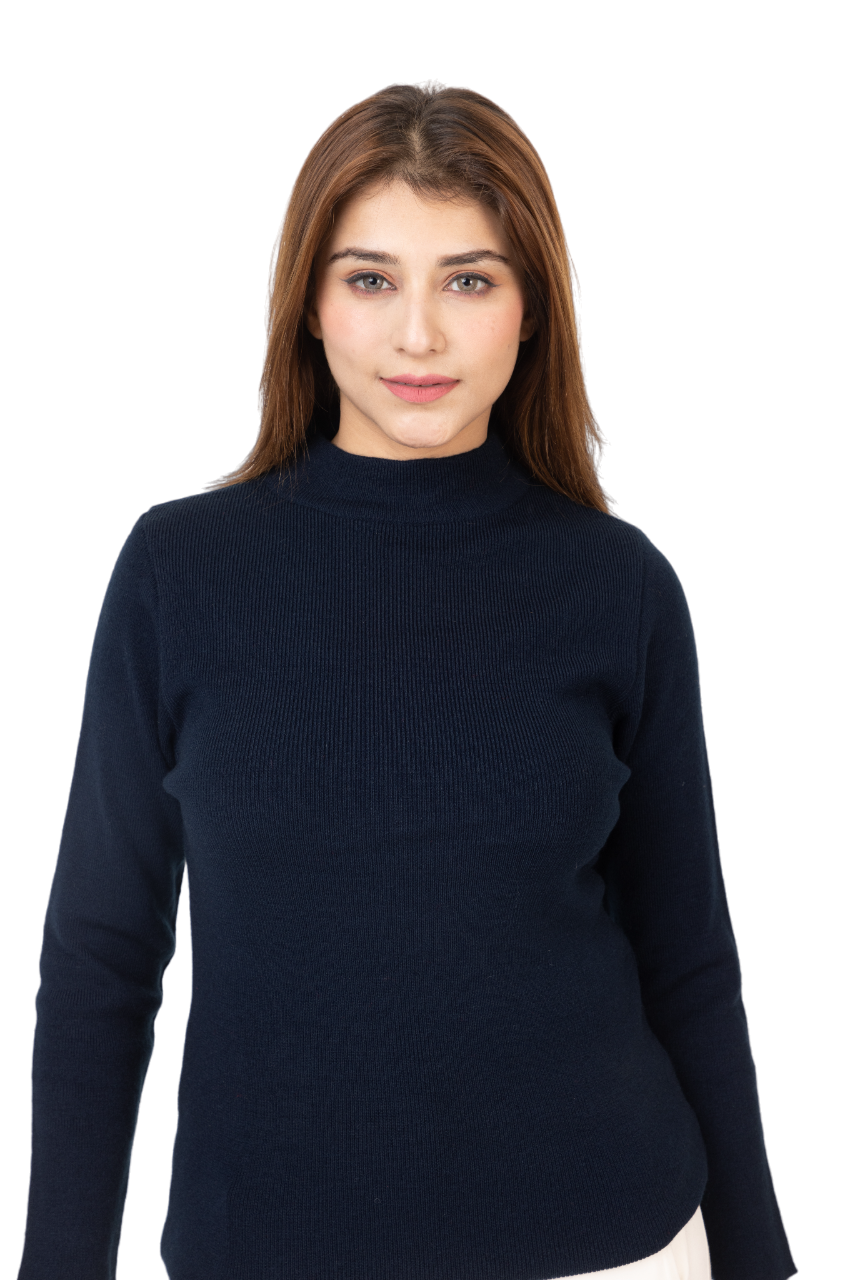 6040 Navy Soft And Warm Skivvy Winter Wear TWENTY ME