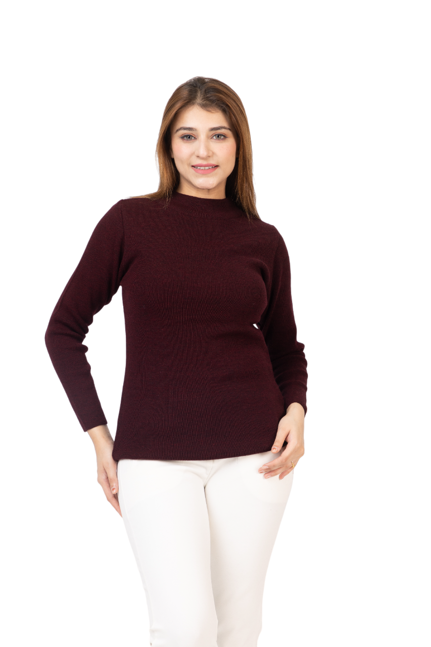 6040 Wine Soft And Warm Skivvy Winter Wear TWENTY ME