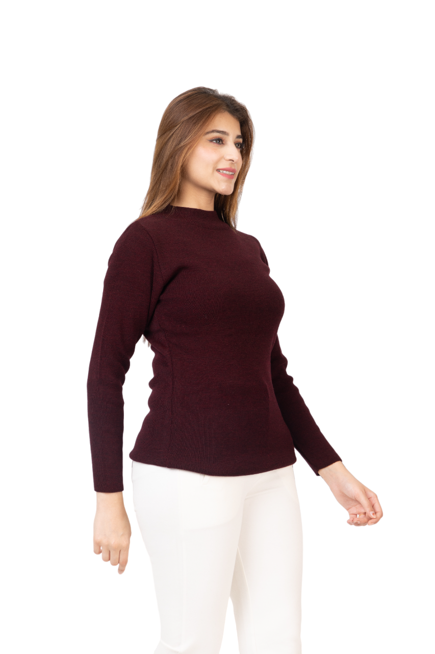 6040 Wine Soft And Warm Skivvy Winter Wear TWENTY ME