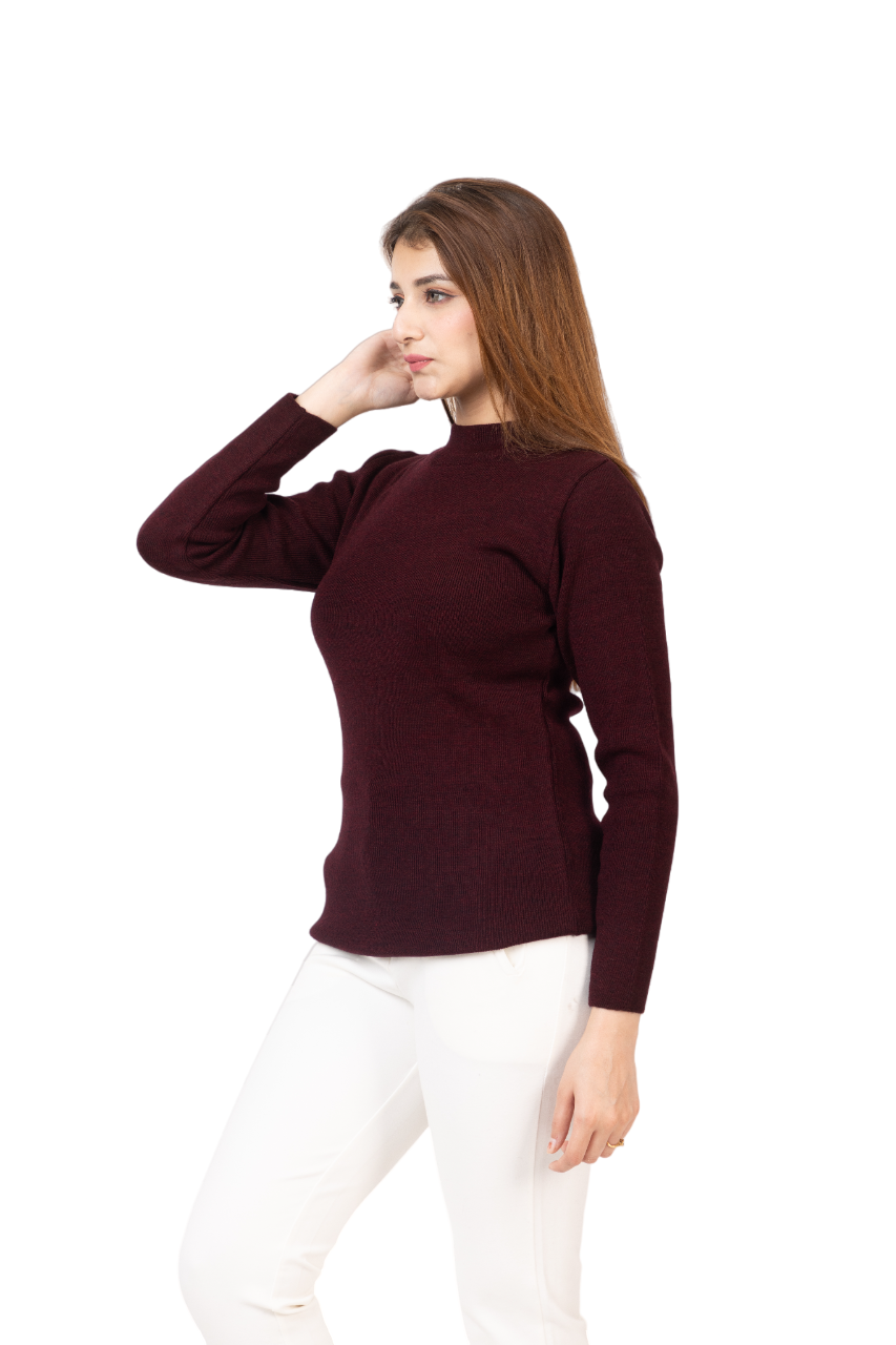 6040 Wine Soft And Warm Skivvy Winter Wear TWENTY ME