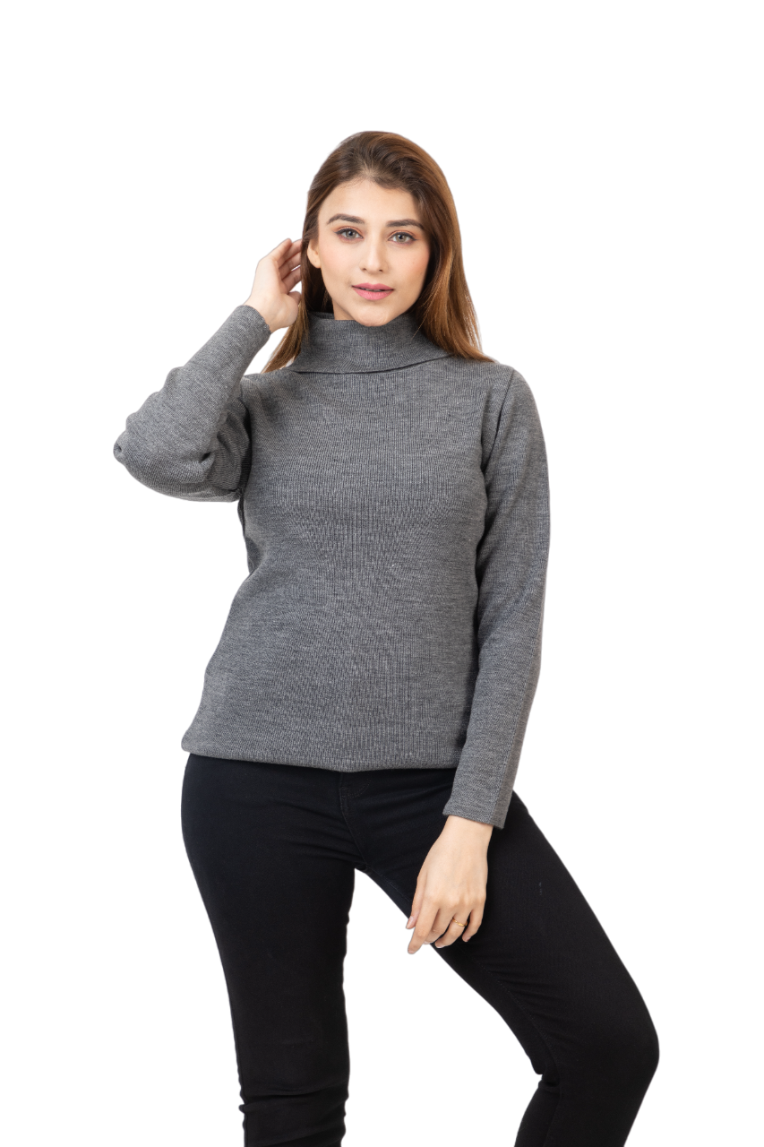 6041 Grey Women's Long Sleeve Tops Grey