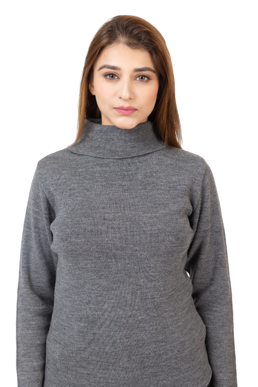 6041 Grey Women's Long Sleeve Tops Grey