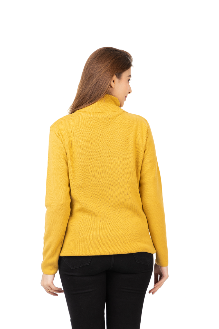 6041 Mustard Soft And Warm High Neck Skivvy Winter Wear TWENTY ME